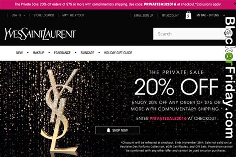 does ysl have black friday sale|YSL black friday deal.